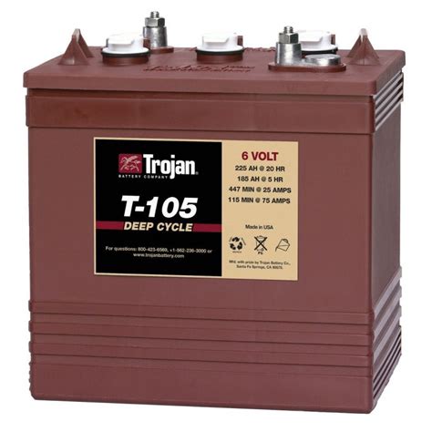 Bateria Trojan T 105 Trojan Battery Baterias De Chumbo 6v