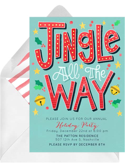 14 Christmas Party Invitations To Make The Season Bright Stationers