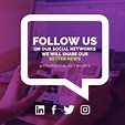 "Follow us on our social networks" design to customize | How to get ...