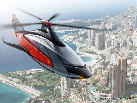 Ferrari Helicopter Future Vehicle Future Helicopter Futuristic
