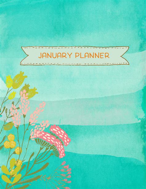 Start The Year Right With This January Planner Planner Pretty
