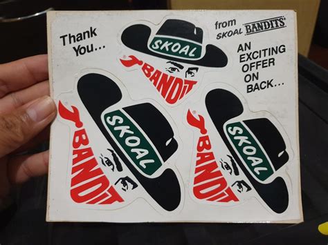 Vintage Skoal Bandit Sticker Hobbies And Toys Collectibles