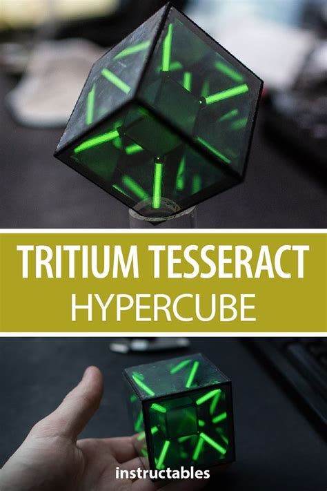This Representation Of The Tesseract Is Made With Tritium Vials As The