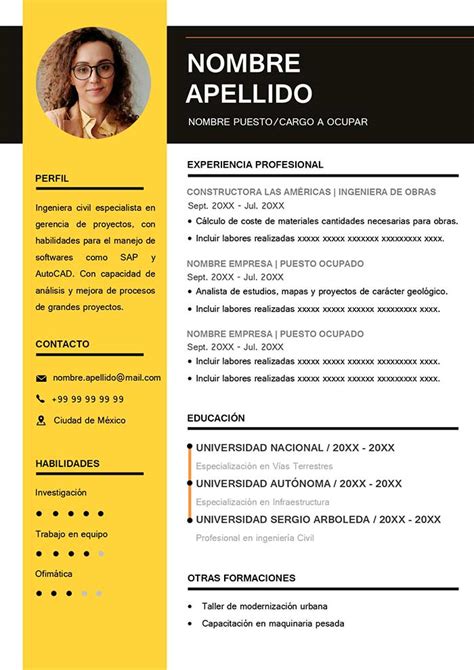 Modelos De Cv Gratis