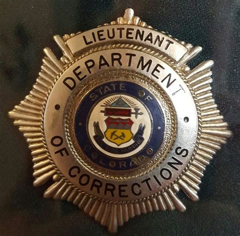Colorado Dept Of Corrections Police Badge Badge Patches