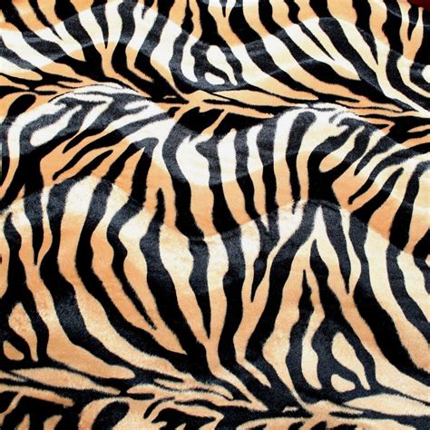 Velboa Faux Fur Black And Gold Zebra Animal Print Fabric