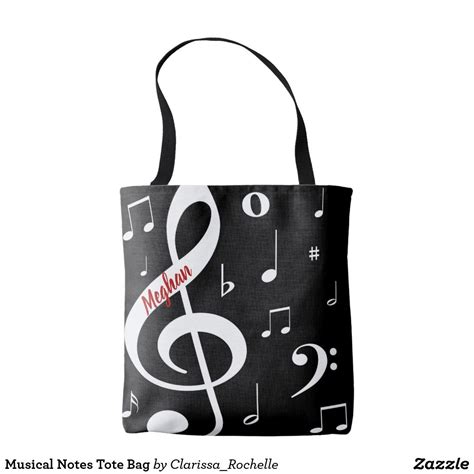 Musical Notes Tote Bag | Zazzle.com (With images) | Tote bag, Bags ...