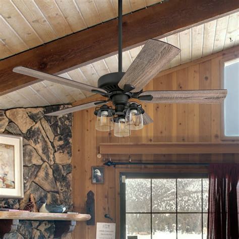 Modern Farmhouse Ceiling Fan With Light Shelly Lighting