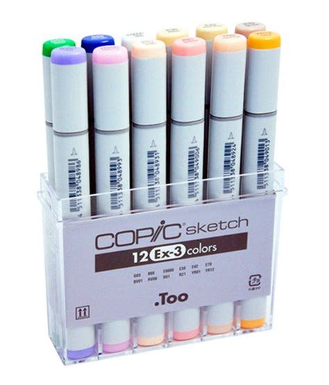 Copic Sketch Marker Set 12 Color Set Ex3 Buy Online At Best Price In