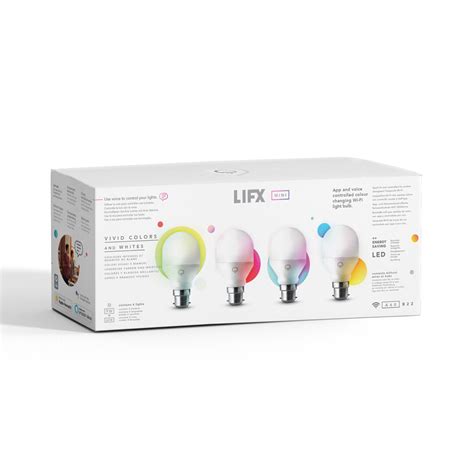 Lifx Mini A19 B22 Smart Bulb 4 Pack Costco Uk