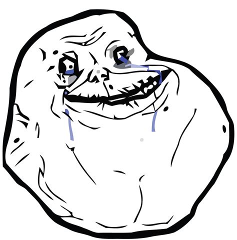 Sad Forever Alone Face Only Lpng Funny Pictures Forever Alone Meme