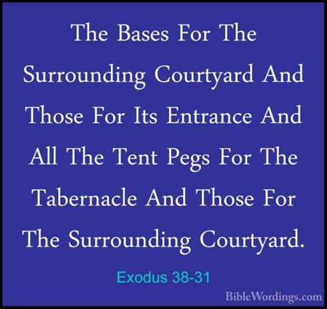 Exodus 38 Holy Bible English