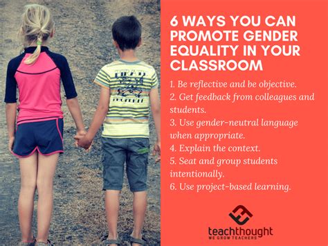 6 Ways You Can Promote Gender Equality In Your Classroom