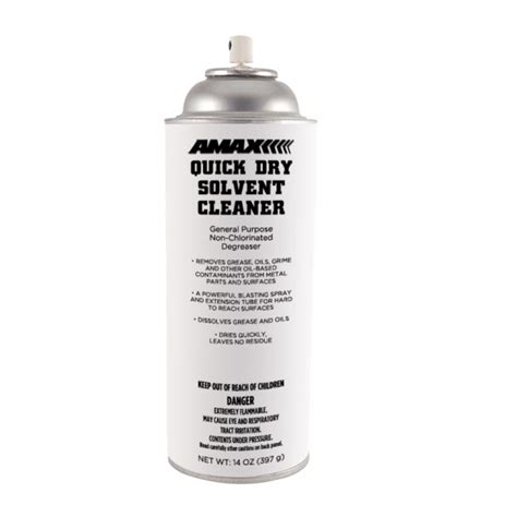 Quick Dry Solvent Cleaner Aerosol Amax Industrial Products
