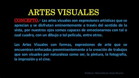Clasificación De Las Artes Visuales