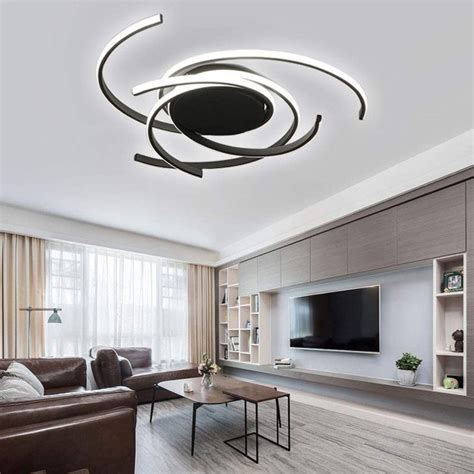 Tfcfl Modern Led Ceiling Light Dimmable Acrylic Chandeliers Flush