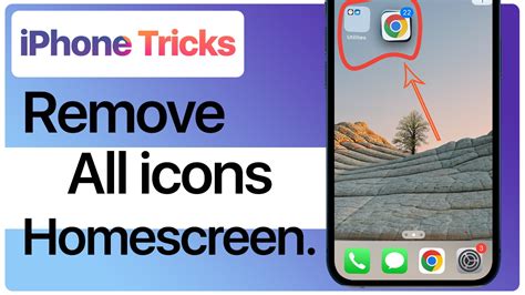Iphone Tricks Remove All Icons From Home Screen On Iphone Easy Way
