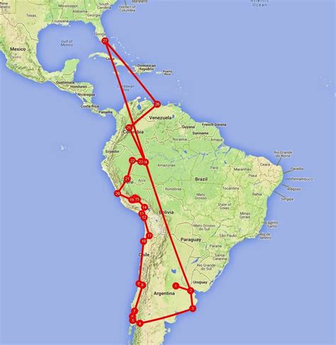 Diarios De Motocicleta Mapa