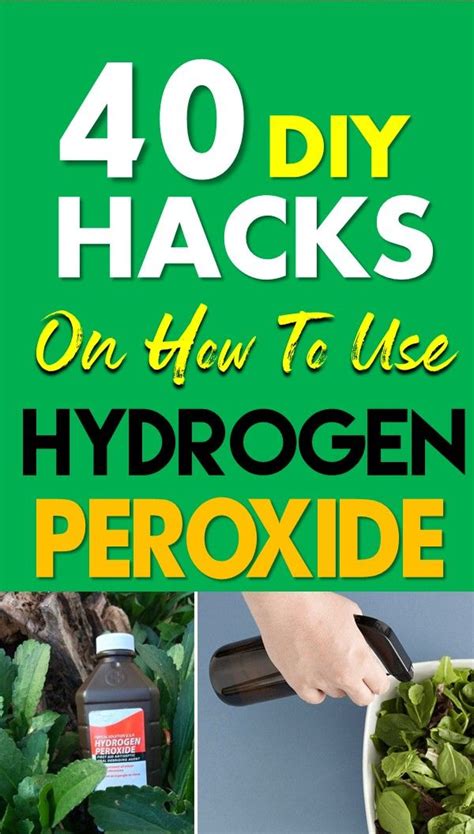 35 Ways To Use Hydrogen Peroxide At Home Diy Life Hacks Cleaning
