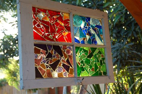 Up Cycled Stained Glass Window Upcycle Projects Glass Art Home Crafts