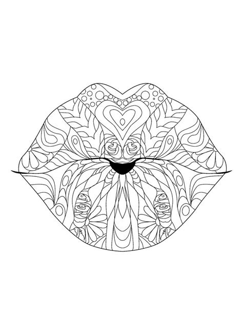 Lip gloss is back and it's way better than what you remember from the early 2000s. Lips coloring pages. Free Printable Lips coloring pages.