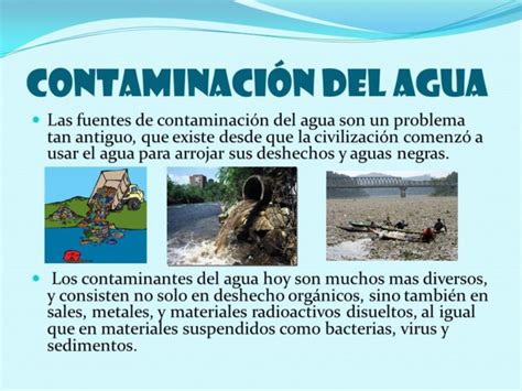 Cuadros Sin Pticos Sobre La Contaminaci N Del Agua Cuadro Comparativo