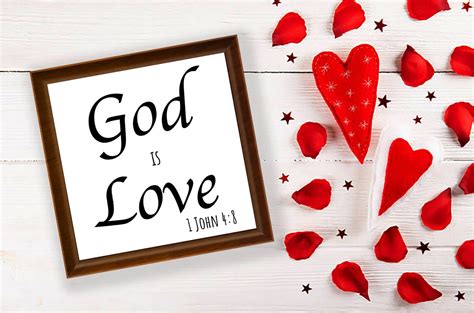 God Is Love Valentines Day Sign Etsy