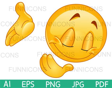 Clipart Cartoon Of Emoji Emoticon Showing A Bowing Down Or Thank You