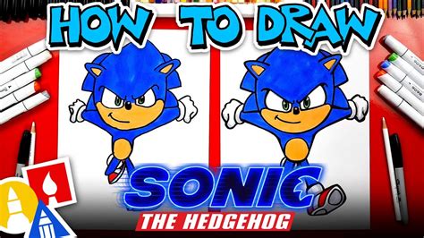 How To Draw Sonic From Sonic The Hedgehog Movie Easy Drawings