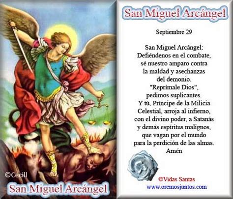 Oraciones A San Miguel Arcángel Catholic Prayers Spiritual Prayers