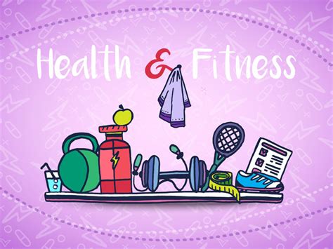 Health And Fitness Vector Freebie Illustration
