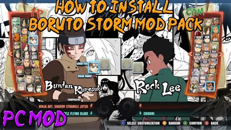 How To Install Boruto Storm 2021 Mod Pack Pc Only Youtube