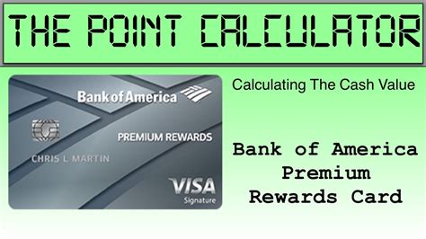 Earn 3% cash back in the category of your choice, 2% at grocery stores and wholesale clubs (up to $2,500 in combined choice category/grocery store/wholesale club quarterly purchases), and 1% on all other purchases with the bank of america® cash rewards credit card. Calculating The Cash Value: Bank of America Premium Rewards Card (Review & Calculator) - YouTube