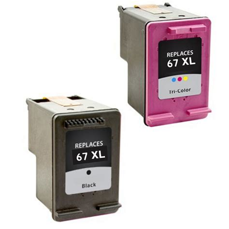 Compatible 2 Pack Hp 67xl High Yield Ink Cartridges