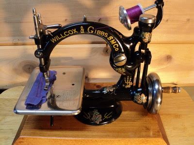 Antique Willcox Gibbs Sewing Machine Hand Crank Restored Antique