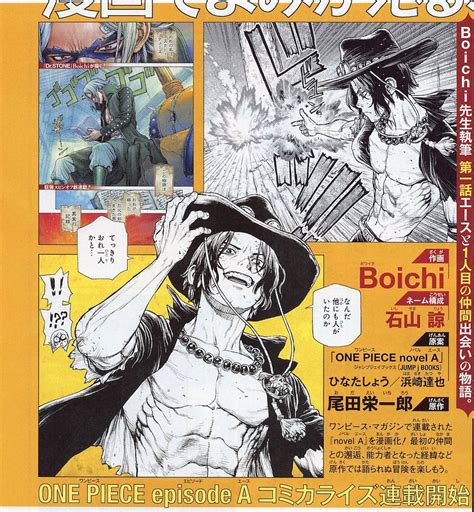 I do not own one piece. Boichi( Dr. Stone's mangaka) X One Piece Ace novel : OnePiece