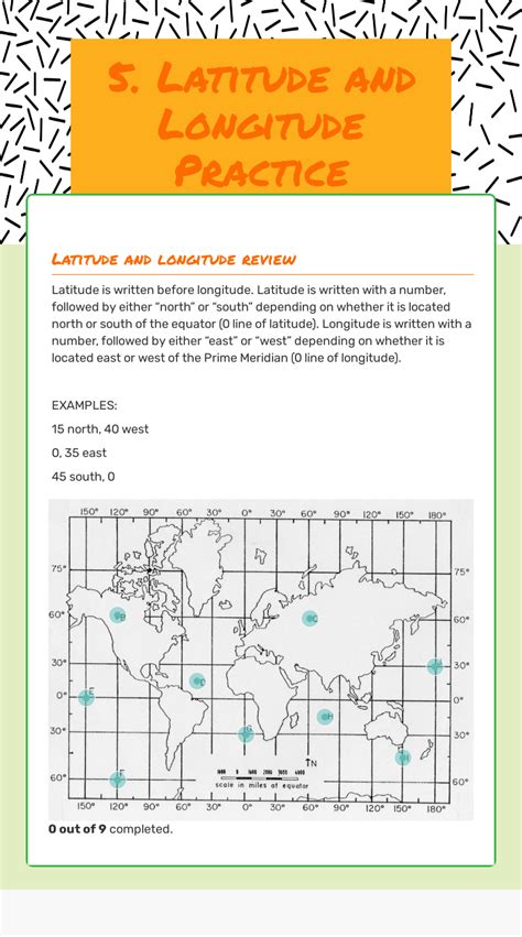 5 Latitude And Longitude Practice Interactive Worksheet By Guadalupe