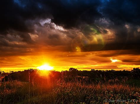 Wallpaper Sunlight Landscape Fall Sunset Nature Field Clouds