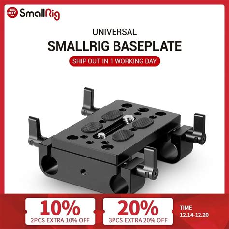 Smallrig Camera Mounting Plate Tripod Mounting Plate With 15mm Rod