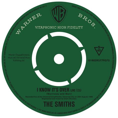 I Know Its Over Live Single By The Smiths Spotify