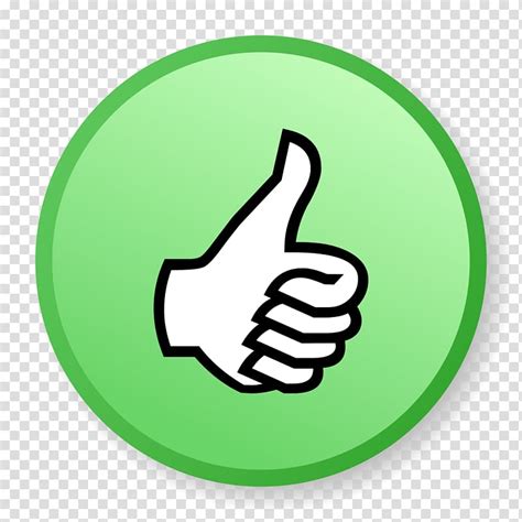 Thumbs Up Illustration Thumb Signal Computer Icons Gesture OK Green