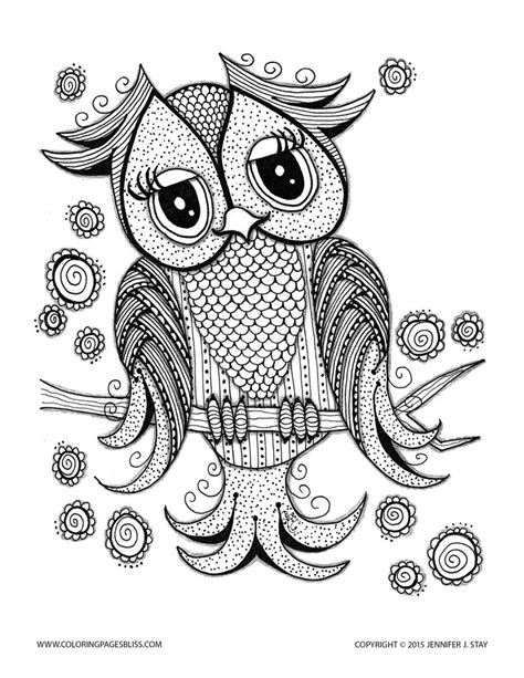 Free Printable Owl Coloring Pages For Adults Top 25 Cute Owl Coloring