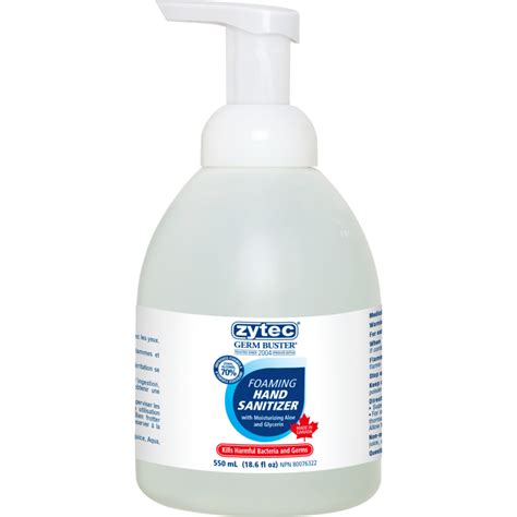 Foaming Hand Sanitizer 550ml Zytec Germ Buster Monk Office
