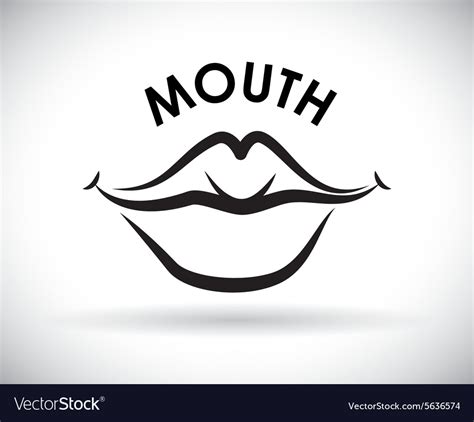 Mouth Design Royalty Free Vector Image Vectorstock