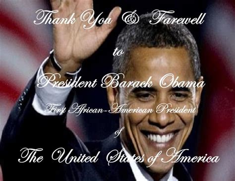Thank You And Farewell President Barack Obama Scarf Art
