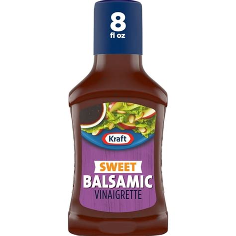 Kraft Sweet Balsamic Vinaigrette Salad Dressing 8 Fl Oz Bottle