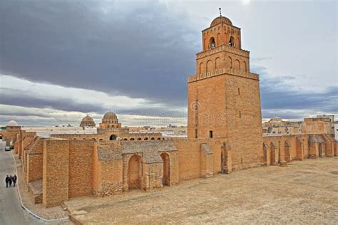 General View Of The Great Mosque Of Kairouan Tunisia Stock Photo