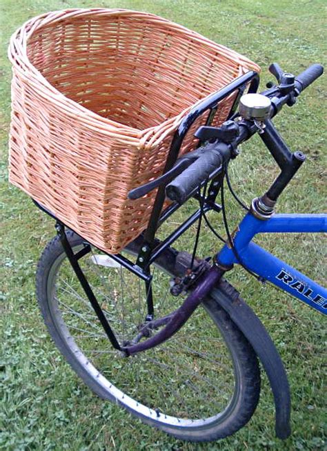 Monland Retro Bicycle Front Basket Wicker Bicycle Storage Basket