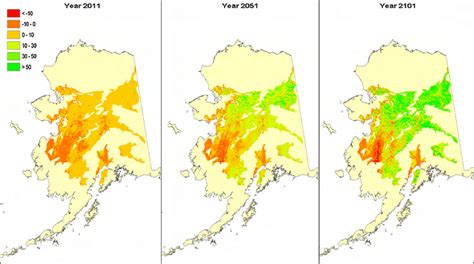 Predicted Stand Basal Area Change M 2 Ha −1 Of The Alaska Boreal