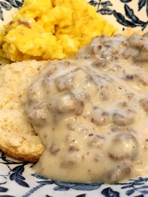 Quick And Easy Sausage Gravy And Biscuits Sweet Little Bluebird